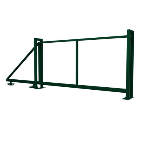 Ворота откатные каркас Milan / Tokyo 2м 4.5м RAL 6005 (зеленый) Grand Line