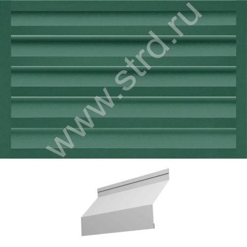 Ламель Milan 0.5мм Satin matt TX RAL 6005 (зеленый) Grand Line
