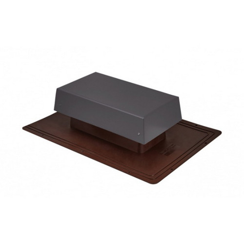 Аэратор скатный более 25гр. Aquasystem специальный пластиковый с металлическим колпаком матовый RR 23 (серый)