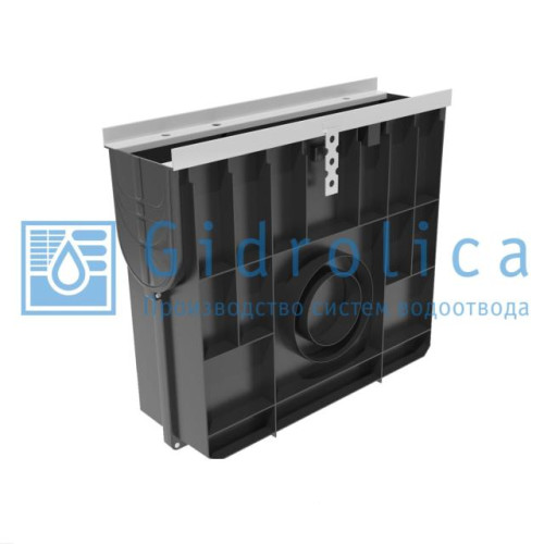 0808 Пескоуловитель пластик  Super 500*160*478мм DN 100 E600 Gidrolica