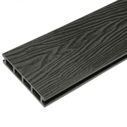 Террасная доска CM Decking Vintage пустотелая дерево ребристая Черное дерево 140х 25мм