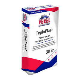 Штукатурка гипсовая Perel 0528 TeploPlast серый 30кг