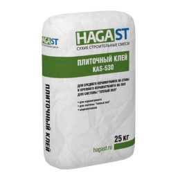 Клей HAGA ST KAS-530 для плитки серый 25кг