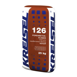 Клей Kreisel 126 PORENBETON-KLEBER WEISS для блоков 25кг
