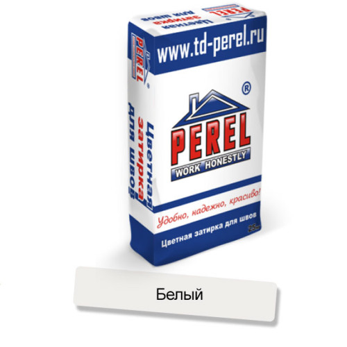 Затирка цементная Perel зима RL белая 5405 25кг позиция под заказ