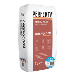 Смесь для полов цементная Perfekta зима Фиброслой серый 25кг