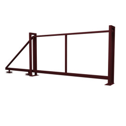 Ворота откатные каркас Milan / Tokyo 2м 3.5м RAL 3005 (вишневый) Grand Line