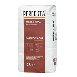Смесь для полов цементная Perfekta Фиброслой серый 25кг