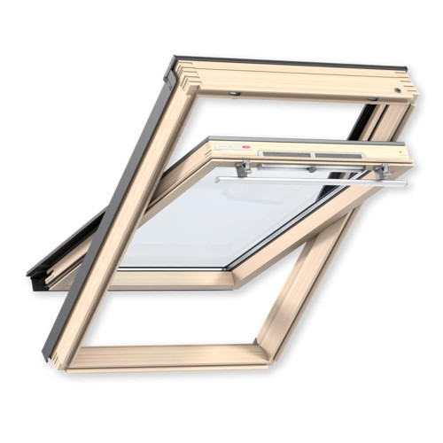 Окно мансардное дерево, лак ручка сверху Velux GZR CR02 3050 Стандарт WoodLine 55*78см
