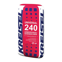 Клей Kreisel 240 UNIVERSAL-ARMIERUNGS-GEWEBEKLEBER для утеплителя серый 25кг