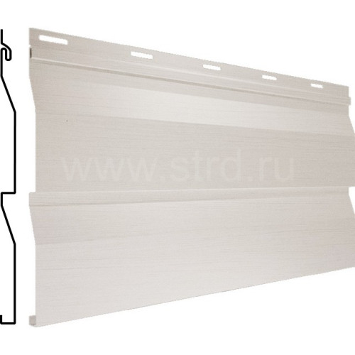 Сайдинг Корабельная доска 265*240мм 0.45мм Print Elite (Colority Print TwinColor) Корея Milky Wood (белый) Grand Line