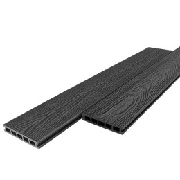 Террасная доска RusDecking UnoDeck Vintage пустотелая дерево дерево Графит 150х 24мм