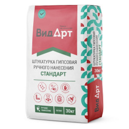Штукатурка гипсовая ВидАрт Стандарт белый 30кг