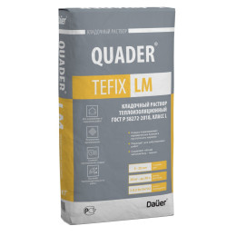 Кладочная смесь цементная Dauer QUADER TEFIX LM М50 серый 20кг