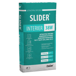 Штукатурка гипсовая Dauer SLIDER INTERIER 38W легкая белый 30кг