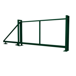 Ворота откатные каркас Milan / Tokyo 2м 4м RAL 6005 (зеленый) Grand Line