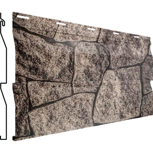 Сайдинг Корабельная доска 265*240мм 0.45мм Print Elite (Colority Print TwinColor) Корея King Stone (серый) Grand Line