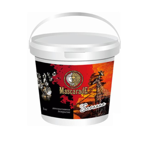 Декоративная штукатурка акриловая Mascarade Savanna (песчаное покрытие-вуаль) серебро 1кг позиция под заказ
