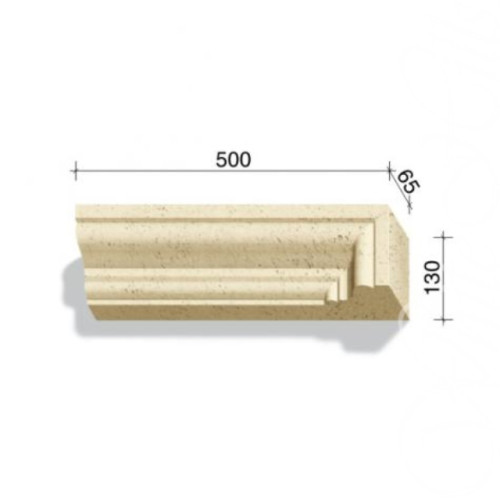 Декоративные плоскосные элементы (Наличники и карнизы) White Hills +1-10 500*130*(27-65)мм