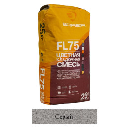 Кладочная смесь цементная BRAER FL75 М75 серый 25кг